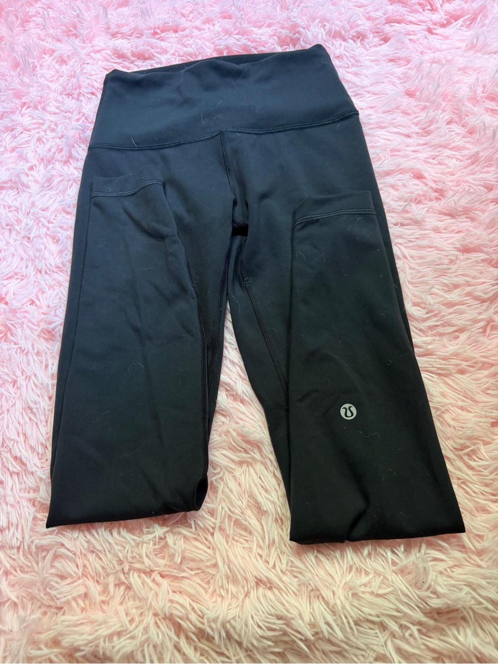 lululemon athletica Black Kids Athletic Cropped Leggings with Side Pockets